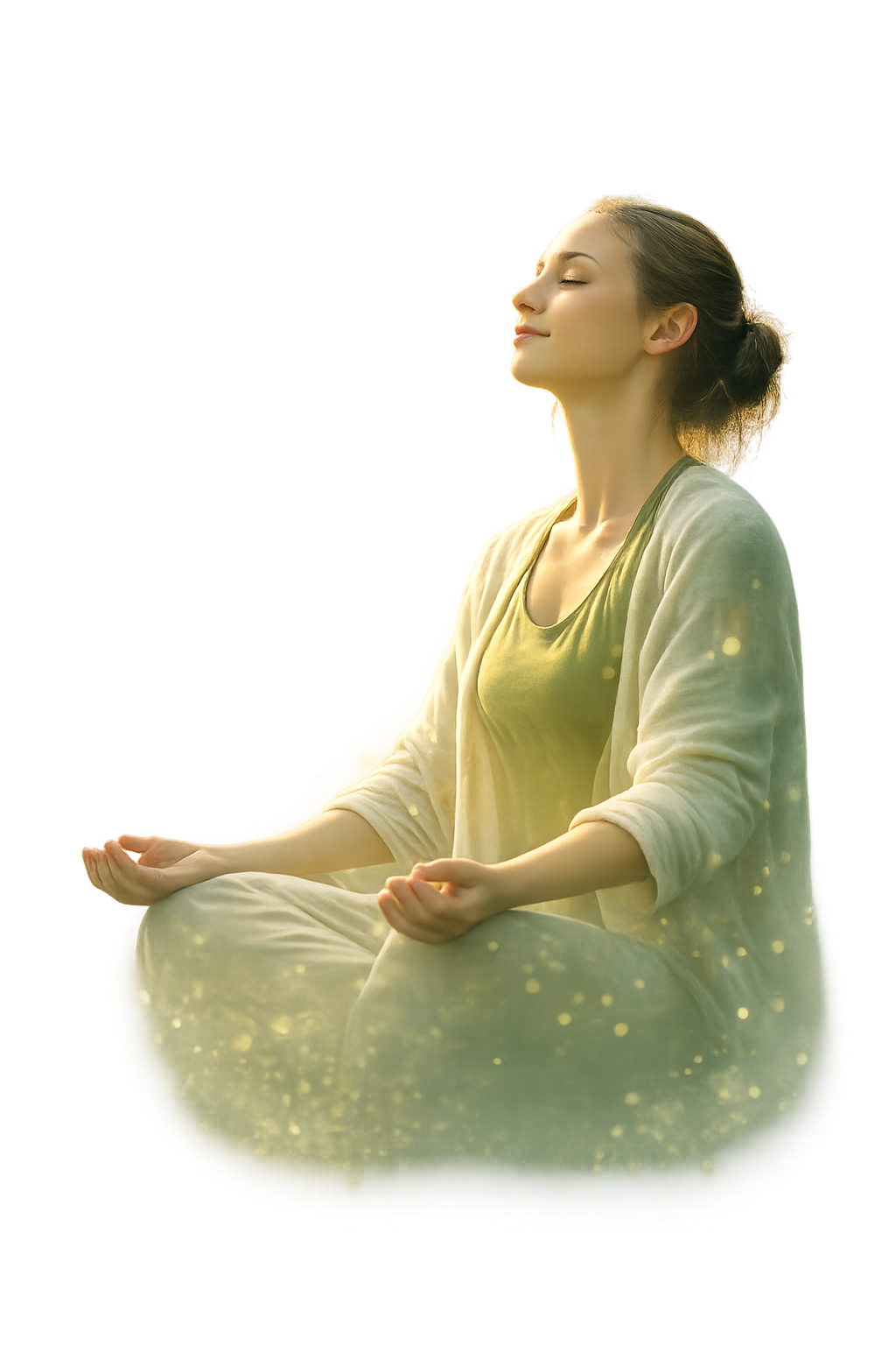Meditating woman